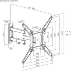 Maclean TV or monitor mount, universal