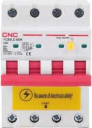 Residual Current Breaker with Over-Current, 4P