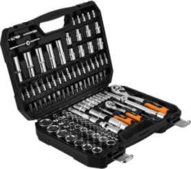 Socket wrench set, 1/2", 1/4", 110
