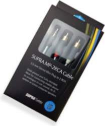 Supra Mini Plug-2RCA Cable BLUE —