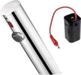 Touchless washbasin mixer without temperature control