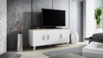 Cama sideboard LOTTA 150 3D white