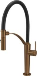 Kitchen faucet with flexible spout -