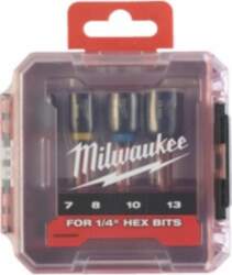MILWAUKEE Socket Set 7/8/10/13mm (65mm)