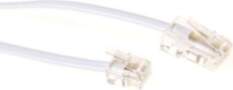 ACT White 5 meter flat telephone