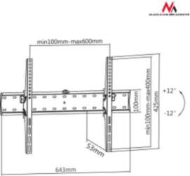 Adjustable Wall TV Bracket 37-85"