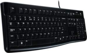 LOGITECH K120 Corded Keyboard - BLACK