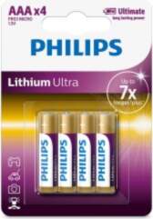 Philips Lithium Ultra, AAA, 4 gab