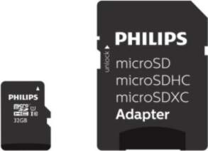 Philips MicroSDHC 32GB class 10/UHS 1