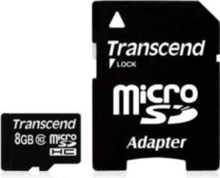 SD microSD Card 8GB Transcend SDHC