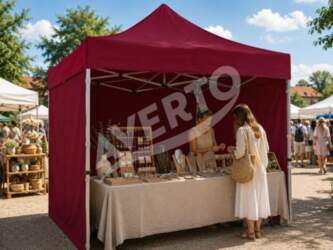 2x2 m ST-HEX45 MAROON