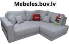 Stūra dīvāns SERGIO lab. pelēks -