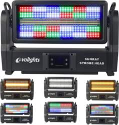 EVOLIGHTS SUNRAY STROBE HEAD moving stage