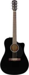 Fender CD-60SCE Black Elektroakustiskā ģitāra