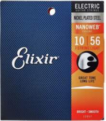 Elixir 12057 NANOWEB (10-56) 7-String Light