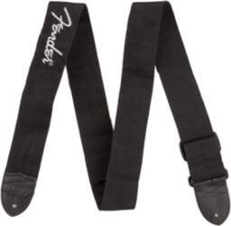 FENDER BLACK POLYESTER LOGO STRAPS Jostas