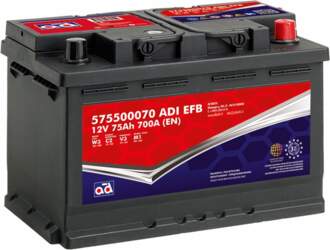 AD EFB 75Ah 700A Akumulators