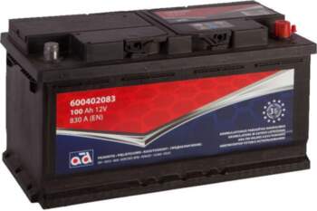 AD 100Ah 830A Akumulators