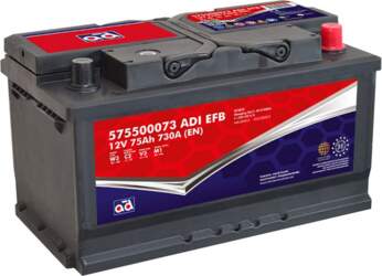 AD EFB 75Ah 730A Akumulators