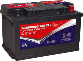 AD EFB 65Ah 650A Akumulators