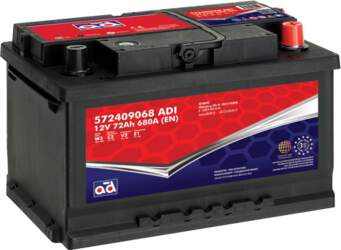 AD 72Ah 680A Akumulators