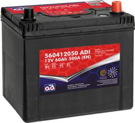 AD 60Ah 500A Akumulators