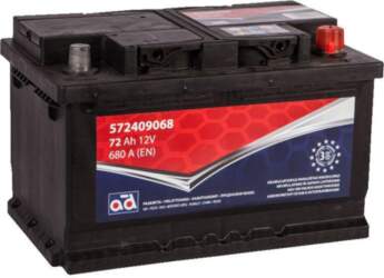 AD 72Ah 680A Akumulators