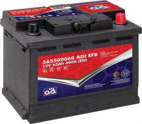 AD EFB 65Ah 600A Akumulators
