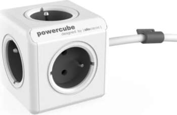 Allocacoc PowerCube Extended Grijs 1,5m