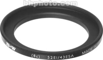 B+W Filter 8C Stepdown Ring 52-43