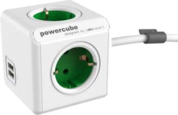 Allocacoc PowerCube Extended USB Groen 1