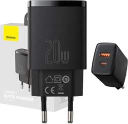 Baseus Compact Quick Charger, USB, USB-C