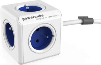Allocacoc PowerCube Extended Blauw 1,5m