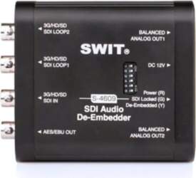 Swit S-4609 SDI Audio De-Embedder