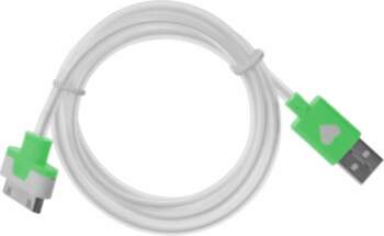 CABLE USB LUMINOUS iPh.4 green