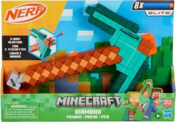 NERF MINECRAFT Blasteris Diamond pickaxe