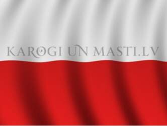 Polijas karogs (2m X 1m) mastam