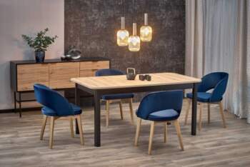 HALMAR FLORIAN table artisan oak/black