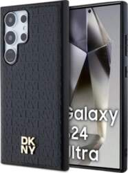 DKNY Leather Pattern Metal Logo MagSafe