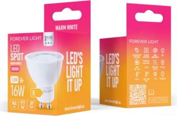 FOREVER LIGHT   LED Bulb GU10 38°