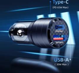 USAMS Ład. sam. C36 USB+USB-C 95W