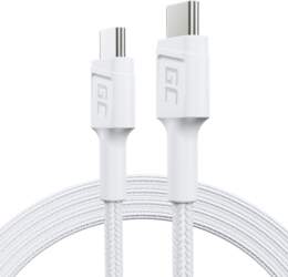 GREEN CELL Cable White USB-C Type