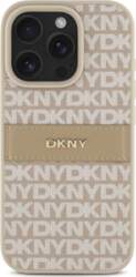 DKNY PU Leather Repeat Pattern Tonal