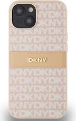 DKNY PU Leather Repeat Pattern Tonal