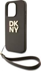 DKNY   PU Leather Stack Logo Wrist