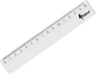 Lineāls 15cm caurspīdīgs (FO61801)