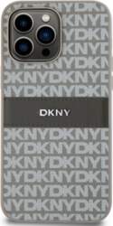 DKNY PU Leather Repeat Pattern Tonal