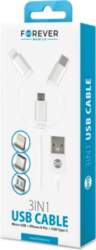 FOREVER 3in1 cable USB - Lightning
