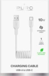 PURO 10W USB-A - USB-C Spiral