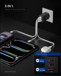SPIGEN   ESSENTIAL EE673EU 3-PORT NETWORK CHARGER